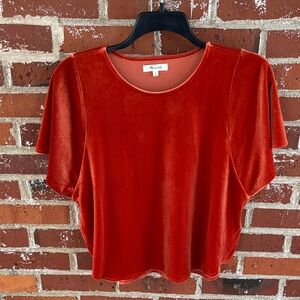 Madewell rust colored top - beautiful - worn once!